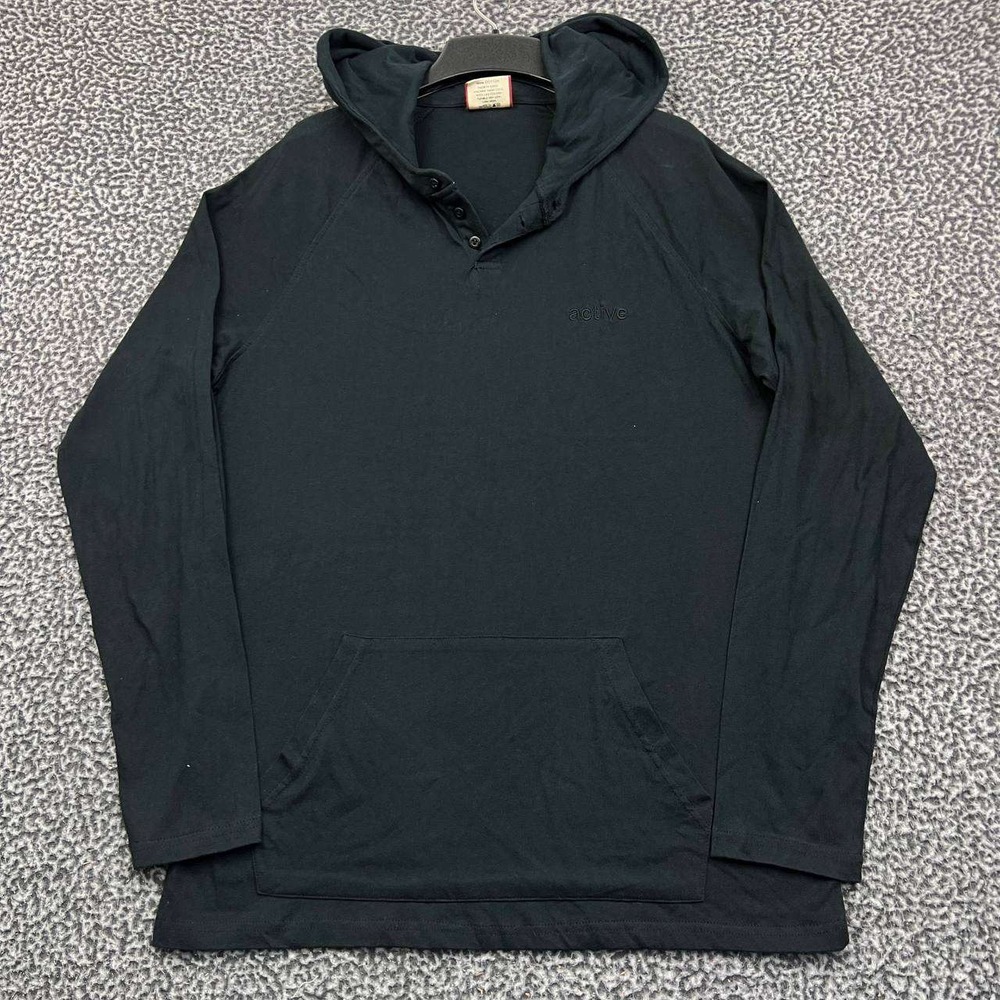 Active Ride Shop Hoodie Men Extra Large Black Pullover Long Sleeve Cotton XL